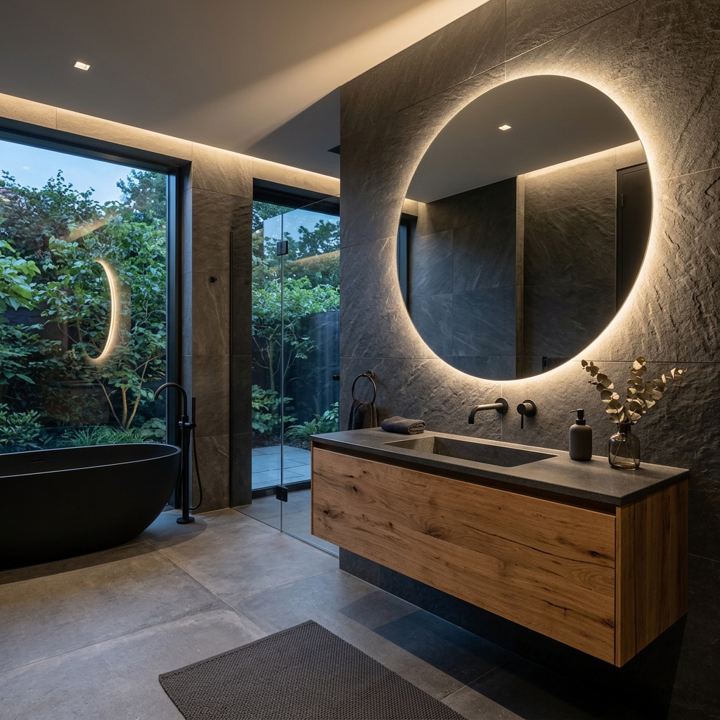 Ahşap Banyo Tezgahı